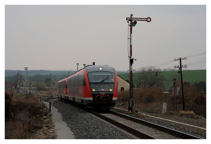 642 032 mit den RB 16378 nach Leipzig in Caaschwitz