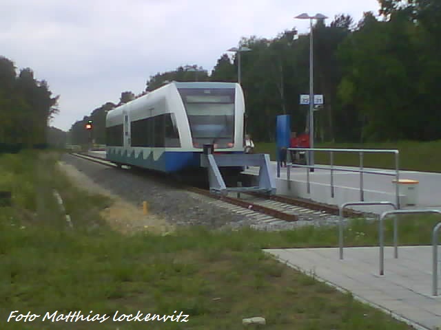 Am 22.05.09 steht UBB mit Ziel Wolgast im Endbahnhof Swinemnde Centrum (PL) 