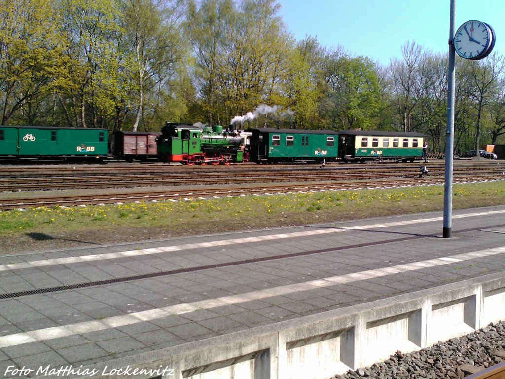 RBB Mh 53 beim Rangieren im Bahnhof Putbus am 6.5.13