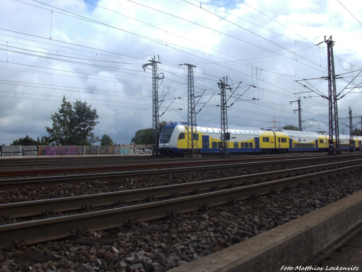 146 257 mit einem Metronom unterwegs nach Hamburg Hbf am 31.8.13