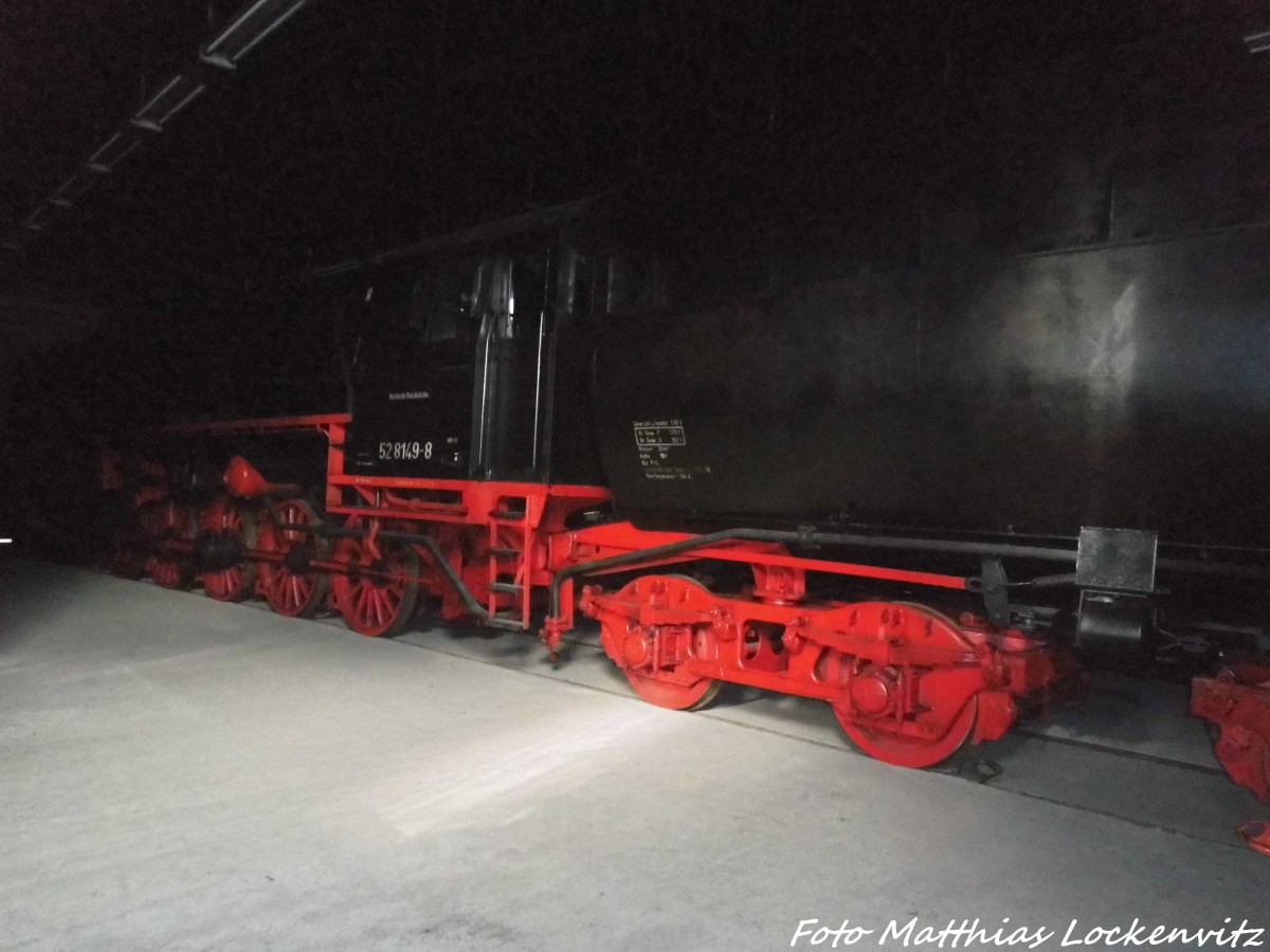 52 8149 im Eisenbahnmuseum Chemnitz-Hilbersdorf am 12.11.15