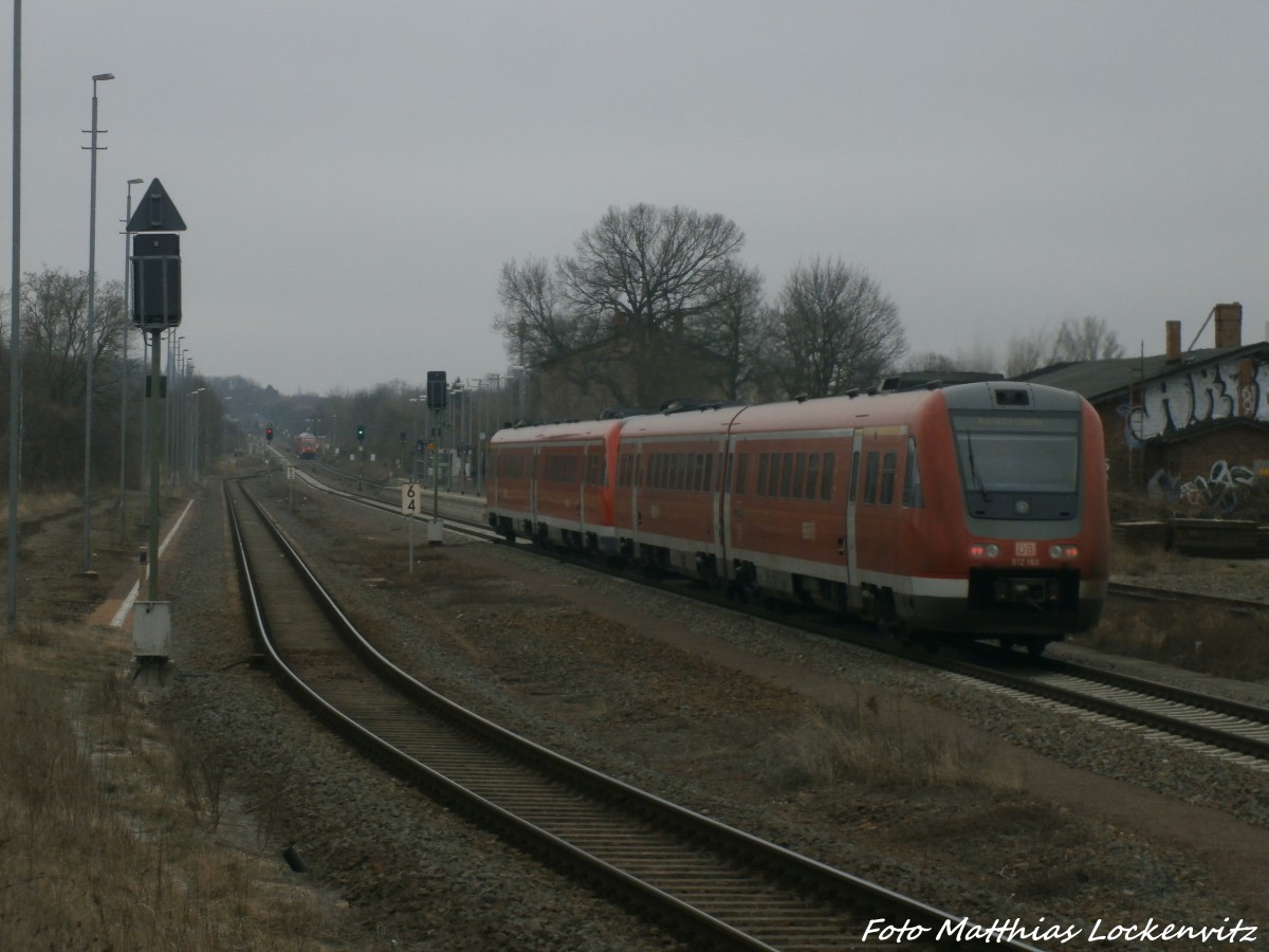 612 160 / 660 und 612 012 / 512 als RE4 unterwegs nach Halle (Saale) Hbf) am 12.3.15