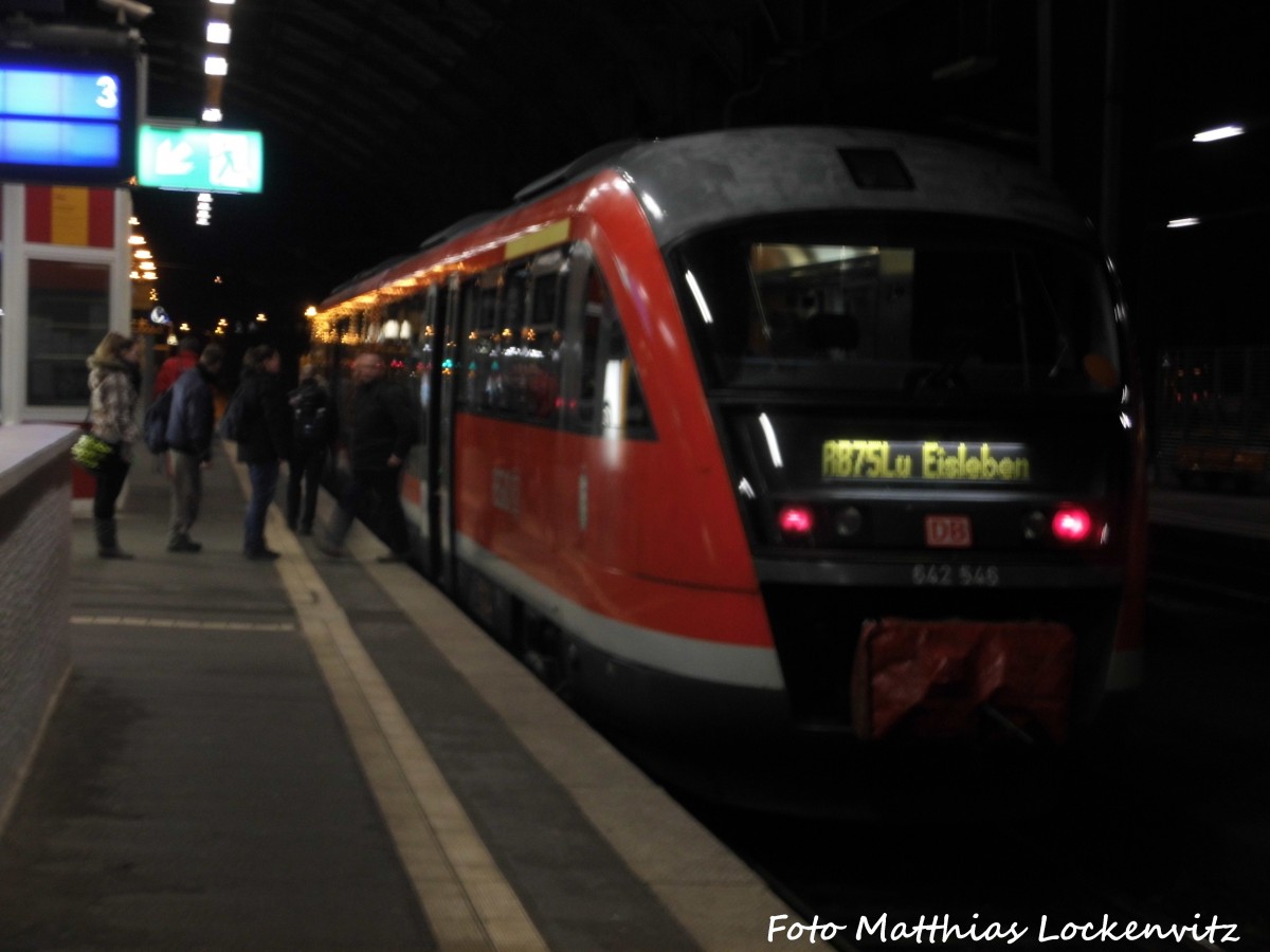 642 046 / 546 im Bahnhof Halle (Saale) Hbf am 5.2.16
