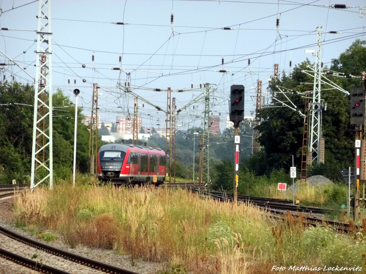 642 135/635 verlsst den Bahnhof Angersdorf am 25.7.16