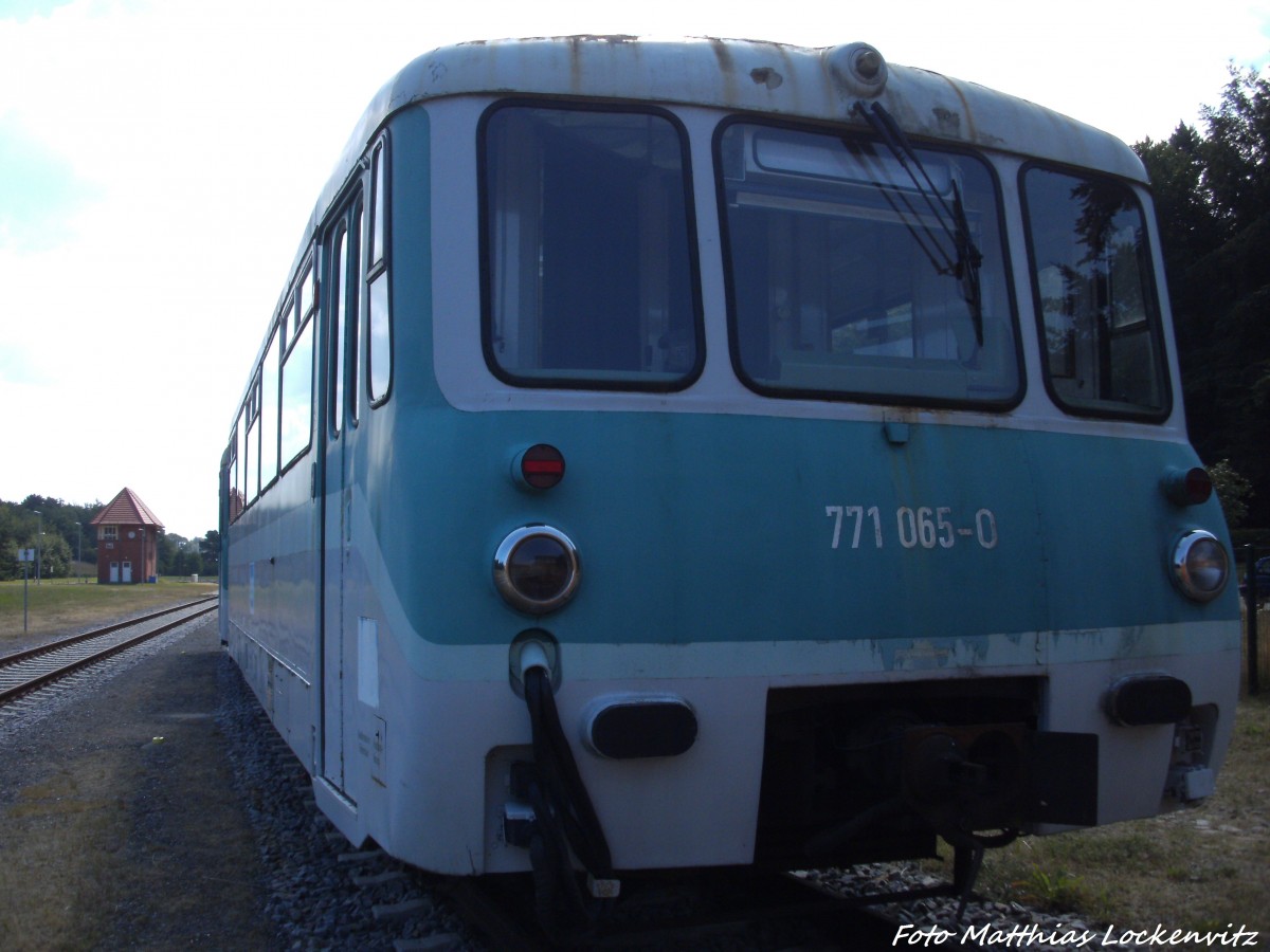 771 065-0 der UBB abgestellt im Bahnhof Heringsdorf am 25.7.14