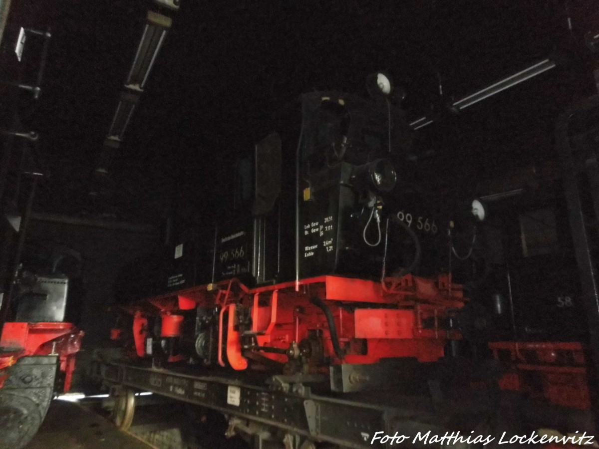 99 566 im Eisenbahnmuseum Chemnitz-Hilbersdorf am 12.11.15