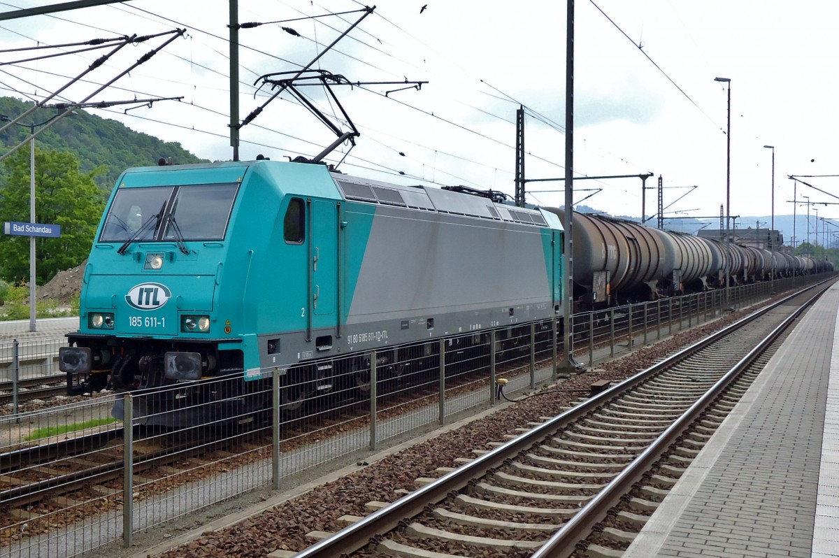 Am 21 Mai 2015 steht ITL 185 611 in Bad Schandau.