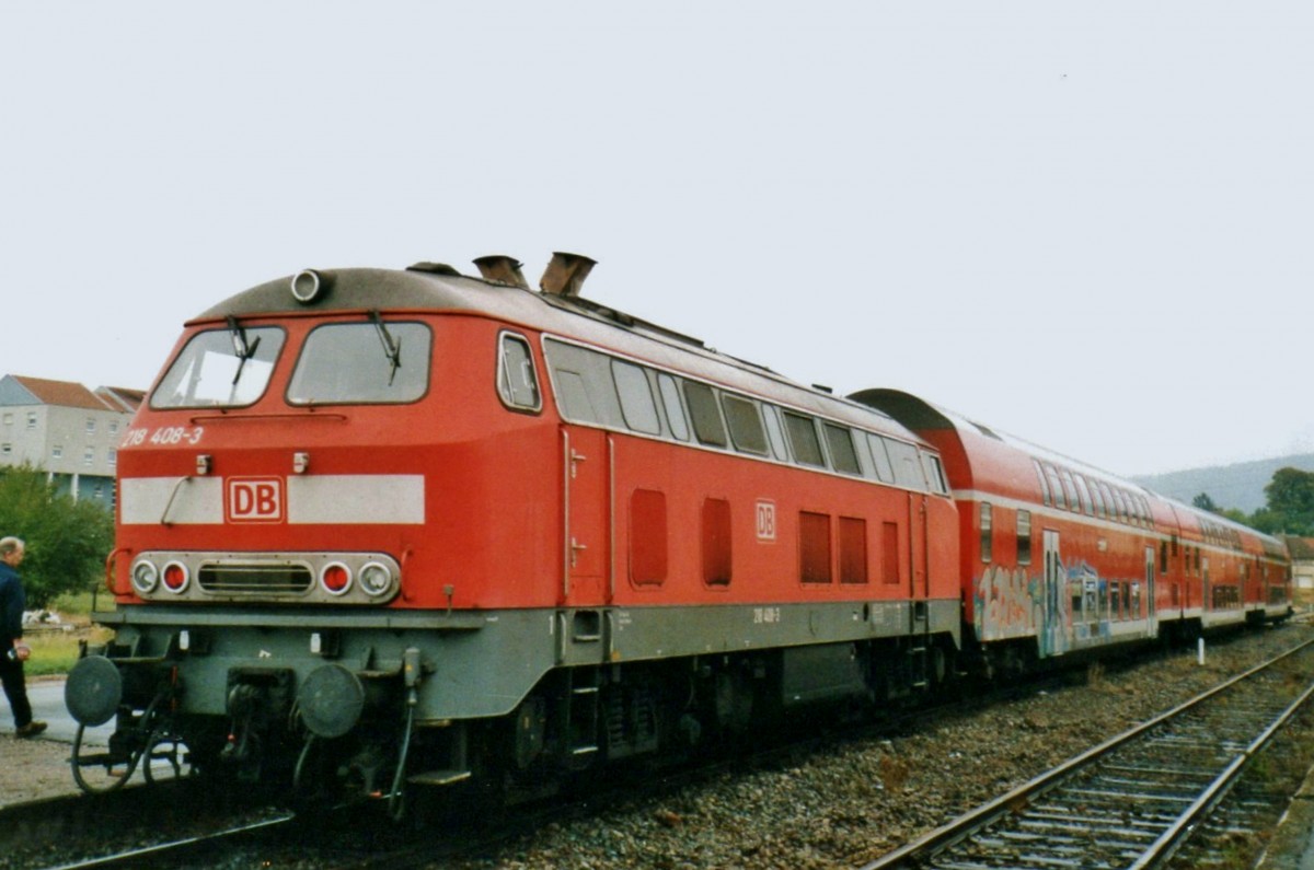 Am 28 September 2005 macht 218 408 ein Ausflug nach Wissembourg.