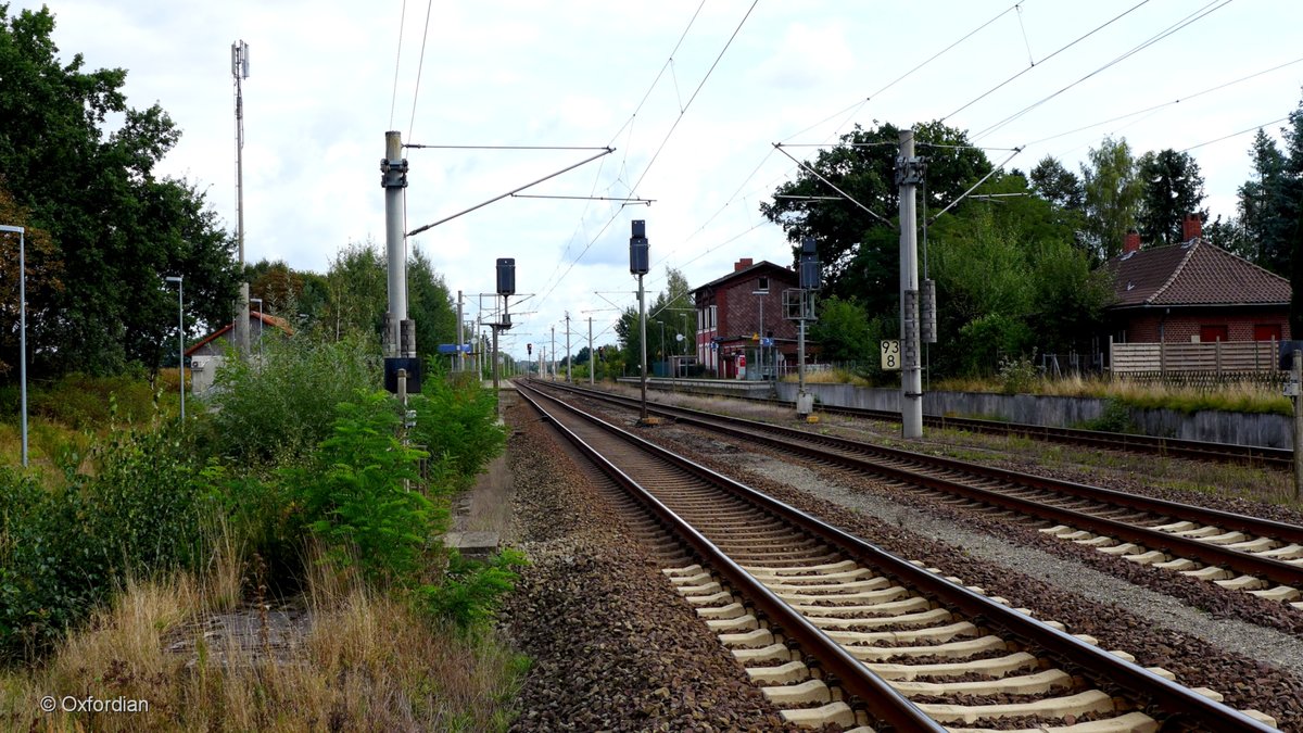 Bahnhof Wieren im Landkreis Uelzen, Niedersachsen.