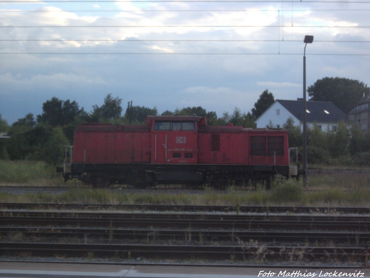 BR 298 abgestellt im Bahnhof Stralsund Hbf am 13.7.14