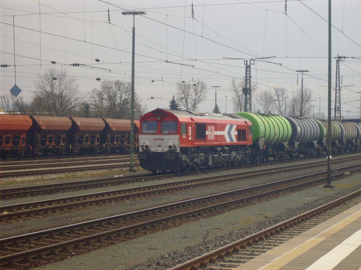 Class 66 (Br266) der HGK am 24.03.2013 in Bamberg