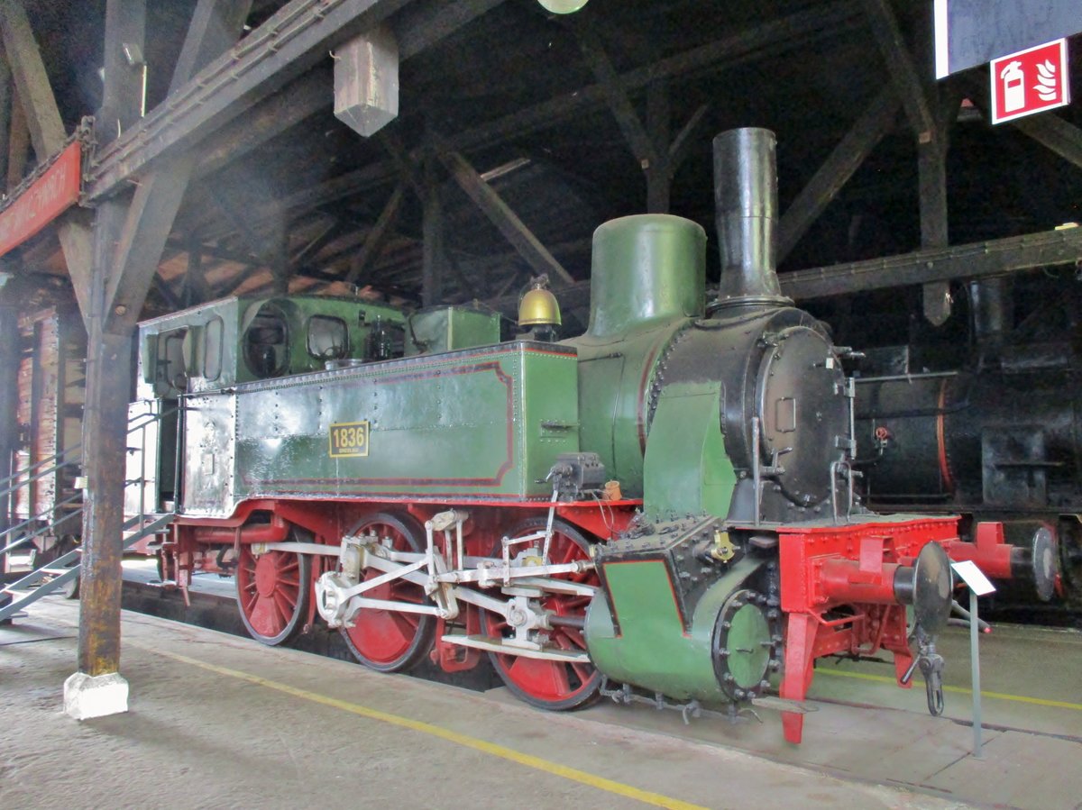 Dampflok BRESLAU 1836 steht am 1 Mai 2018 ins Industriemuseum Jaworzyna Slaska. 