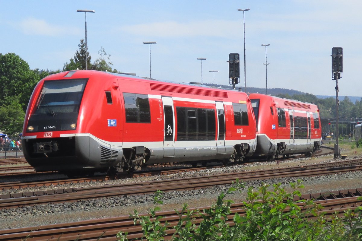 DB 641 040 verlässt am 20 Mai 2018 Neuenmarkt-Wirsberg.