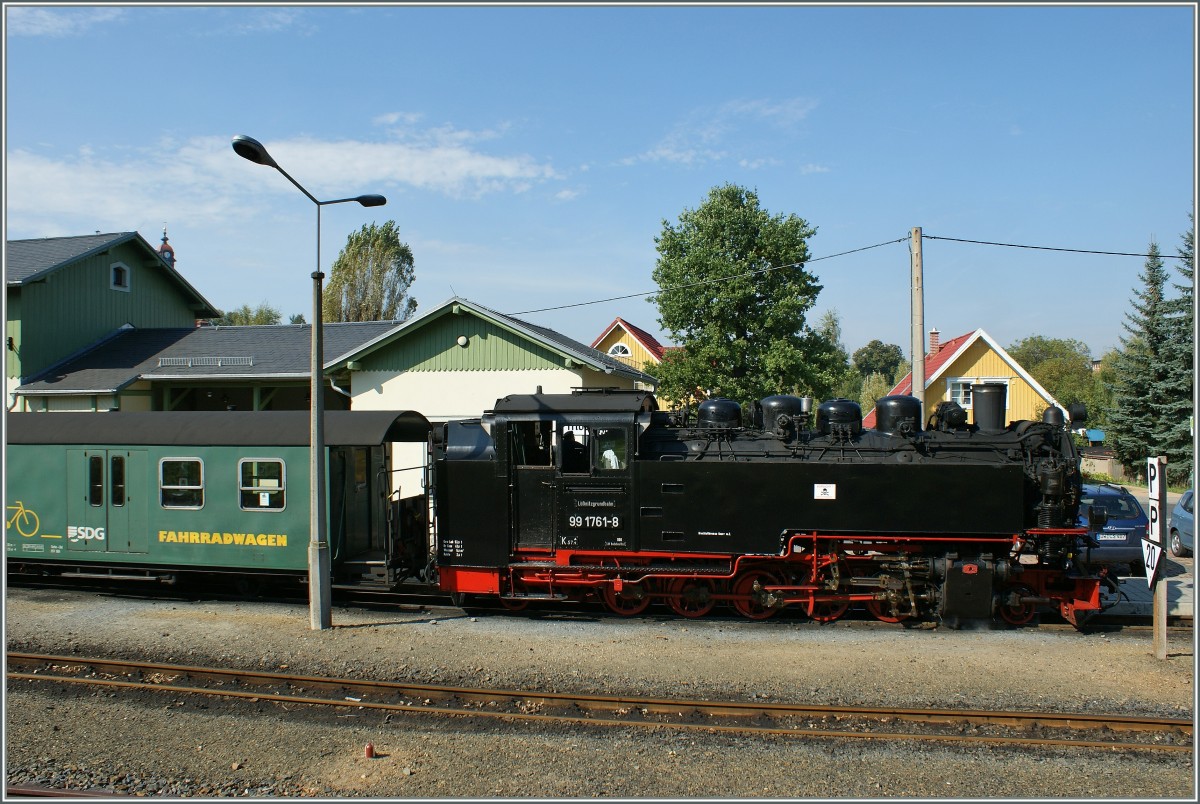 Die 99 1761-8 in Moritzburg.
24. Sept. 2010