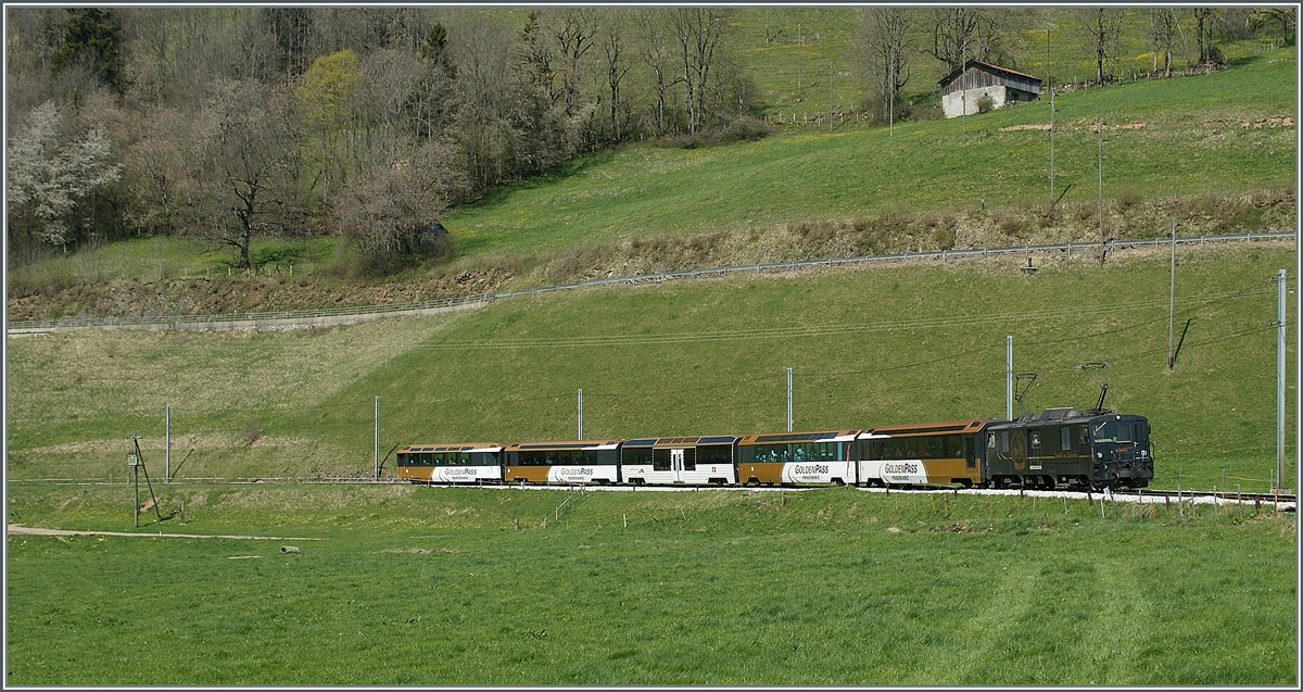 Ein MOB Panoramic Express zwischen Monbovon und Rossinire.
16.04.2011