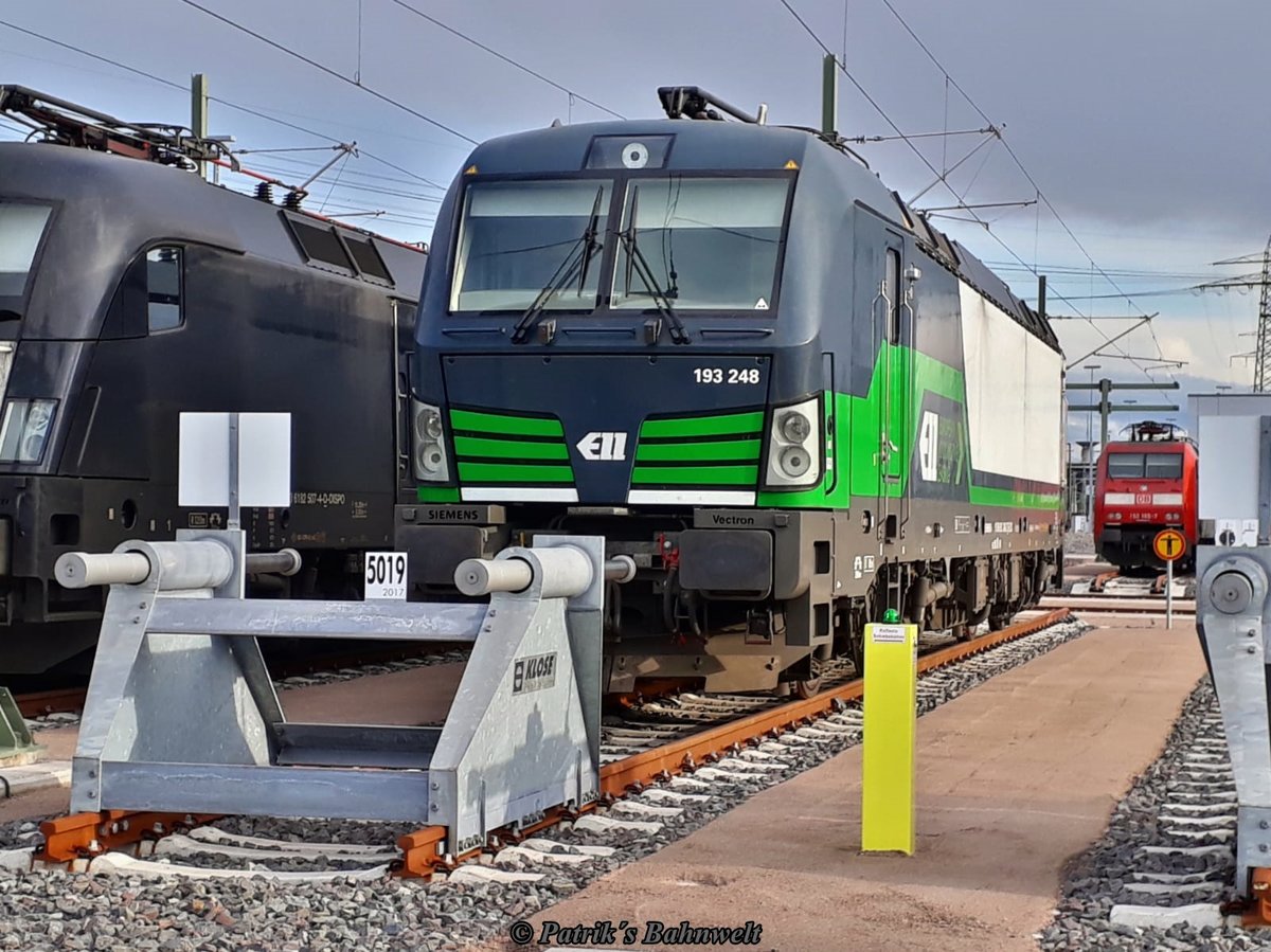 ELL 193 248 abgestellt bei der Lokservicestelle Hafen West am 04.05.2019 in Hamburg-Altenwerder
