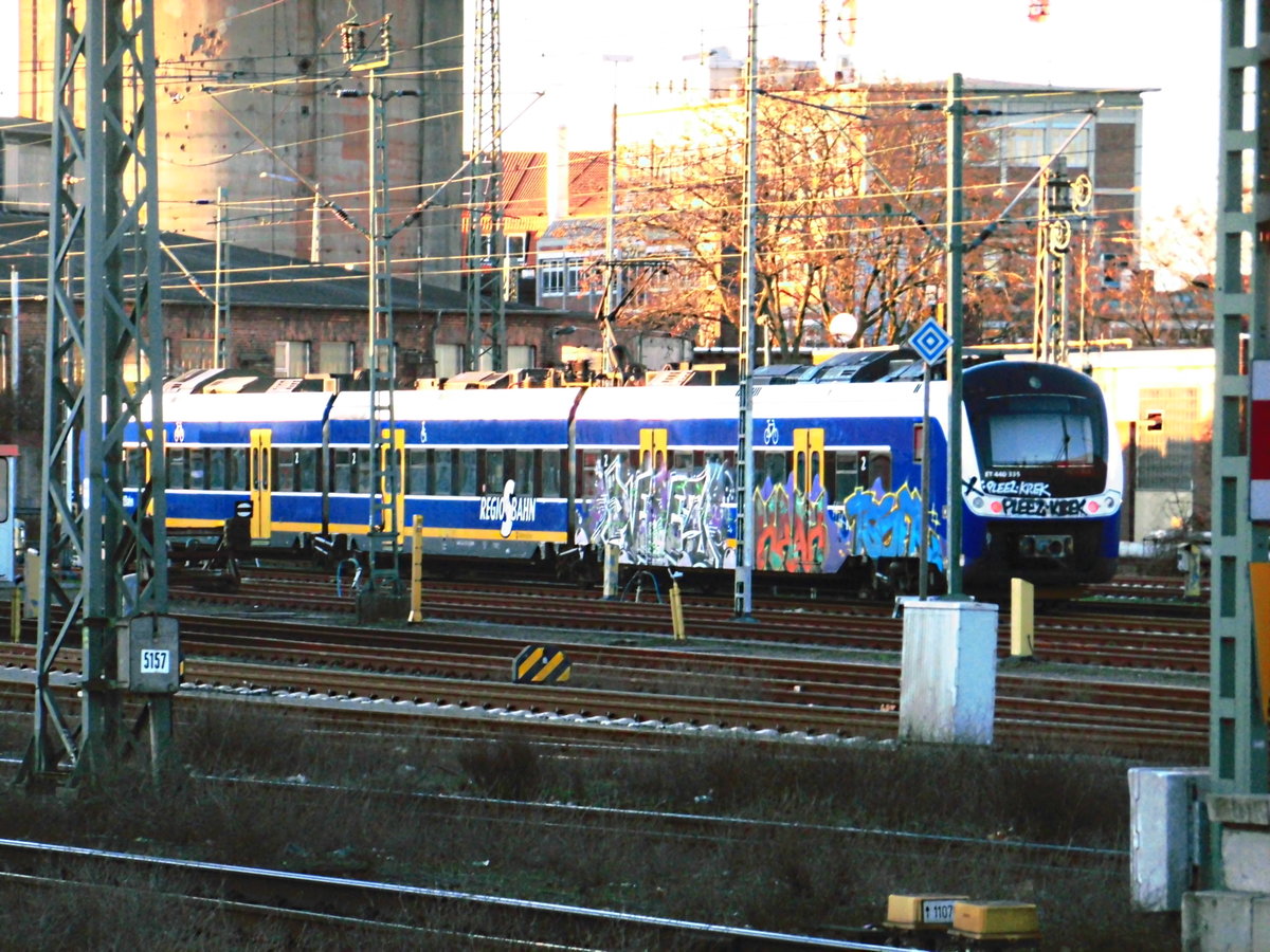 ET 440 XXX der NWB Regio-S-Bahn abgestellt am Bremer Hbf am 7.1.18