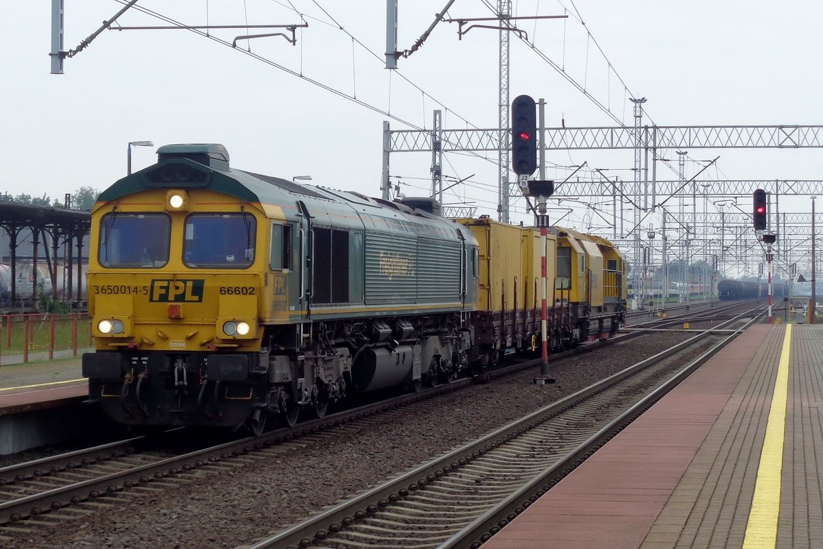 FreightLiner PL 66602 durchfahrt mit ein SPENO Rzepin am 3 Mai 2018. 