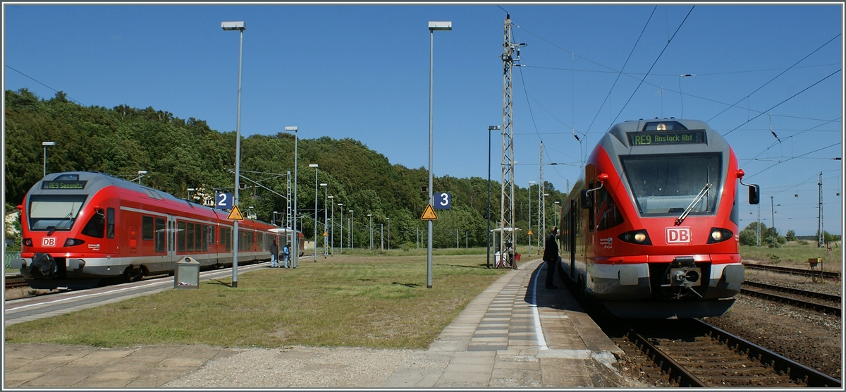 Gleich zwei ET 429 im Abzweigbahnhof Lietzow.
18. Juni 2009