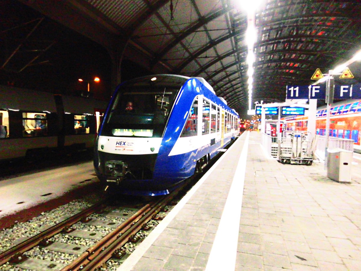 HEX Lint im Bahnhof Halle/Saale Hbf am 7.3.18