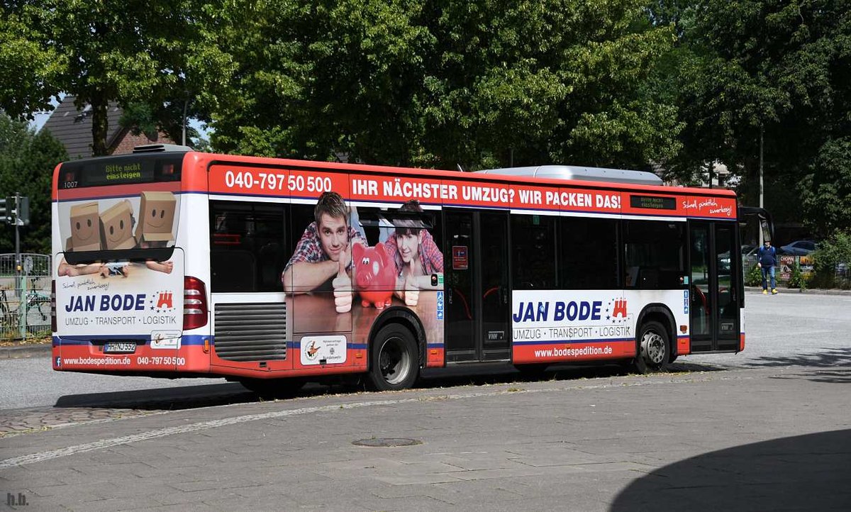 linienbus der HVV,marke MB citaro,aufgenommen steinfurter allee,23.07.20