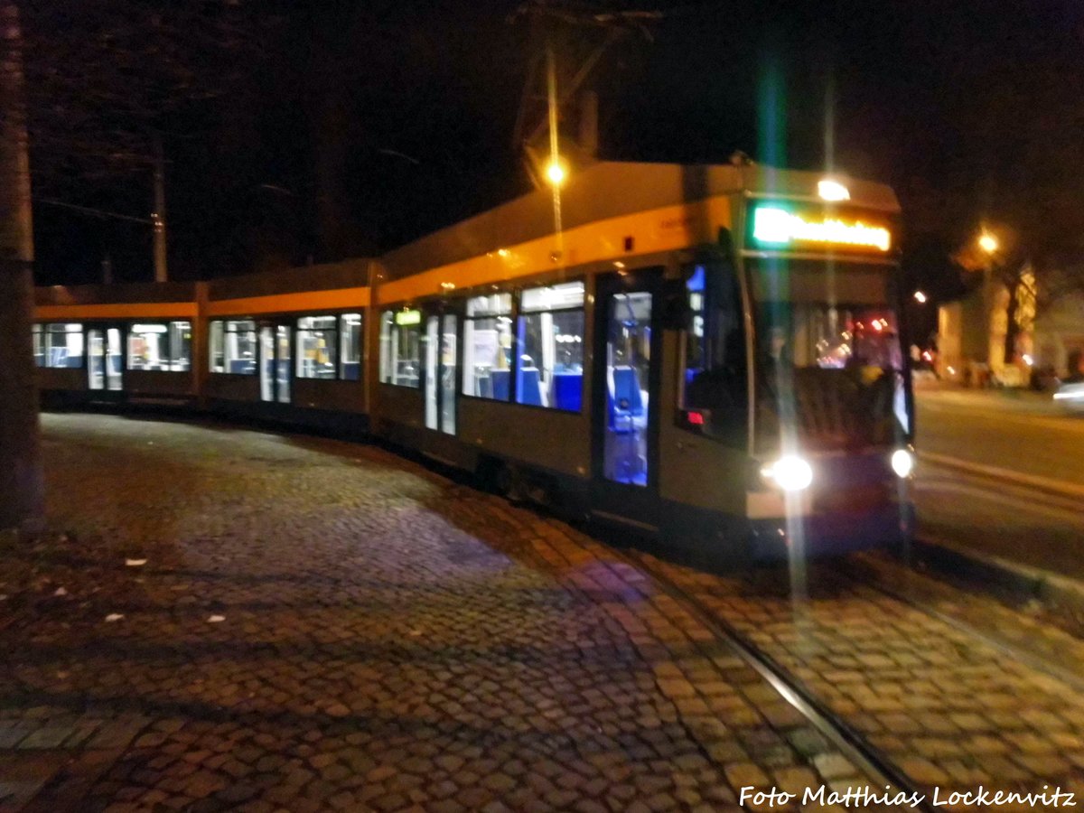 LVB Straenbahn in Taucha (b Leipzig) am 27.11.16