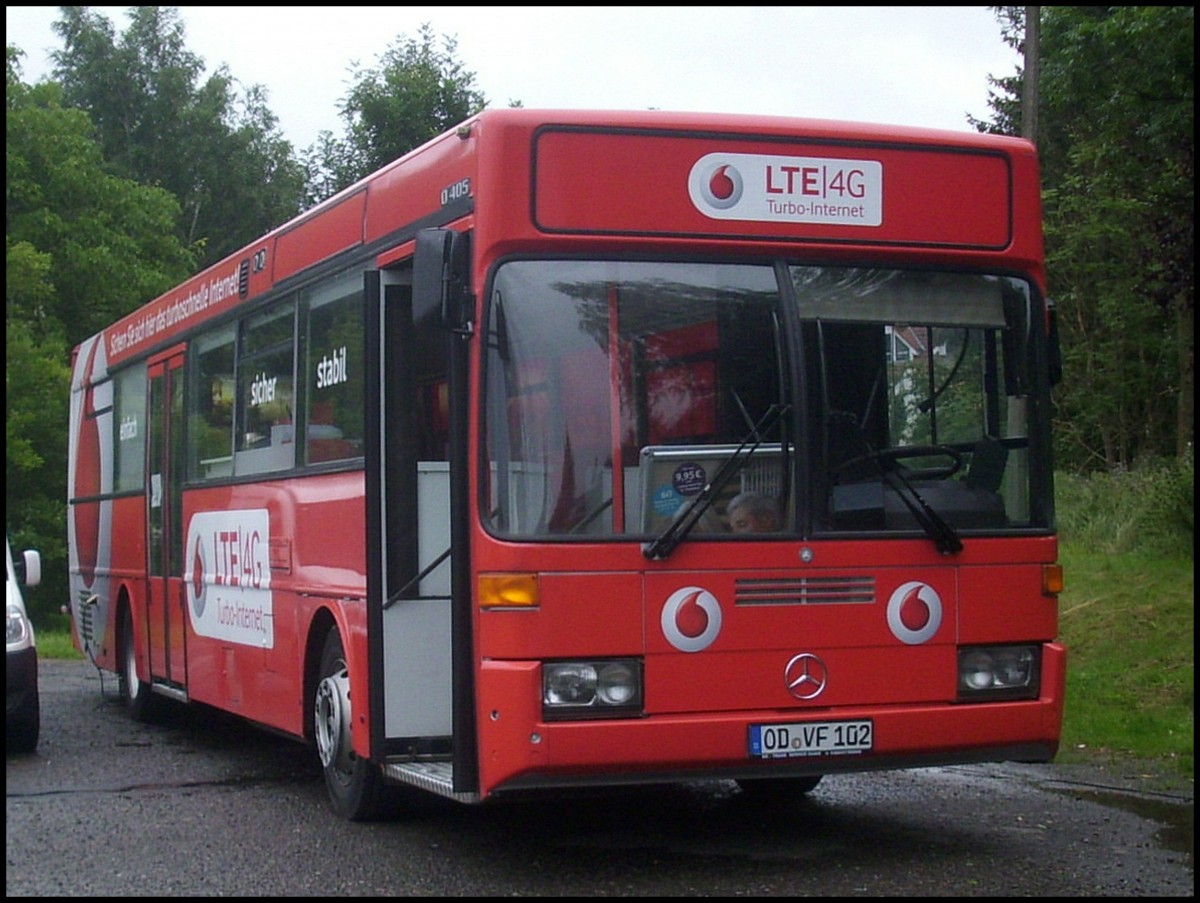 Mercedes O 405 Servicebus von Vodafon in Bergen.