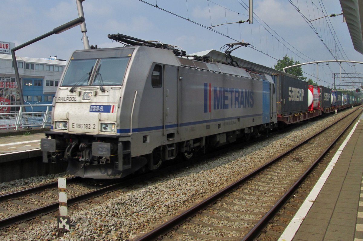 Metrans 186 182 durchfahrt am 23 Juli 2016 Zwijndrecht.