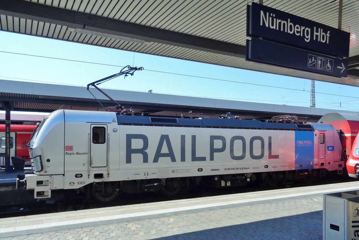 RailPool 193 801 steht am 21 Mai 2018 in Nrnberg Hbf.