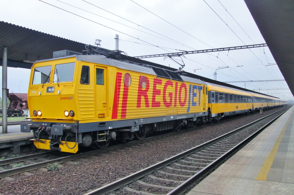 RegioJet 162 113 steht am 4 Mai 2016 in Ostrava Svinov.