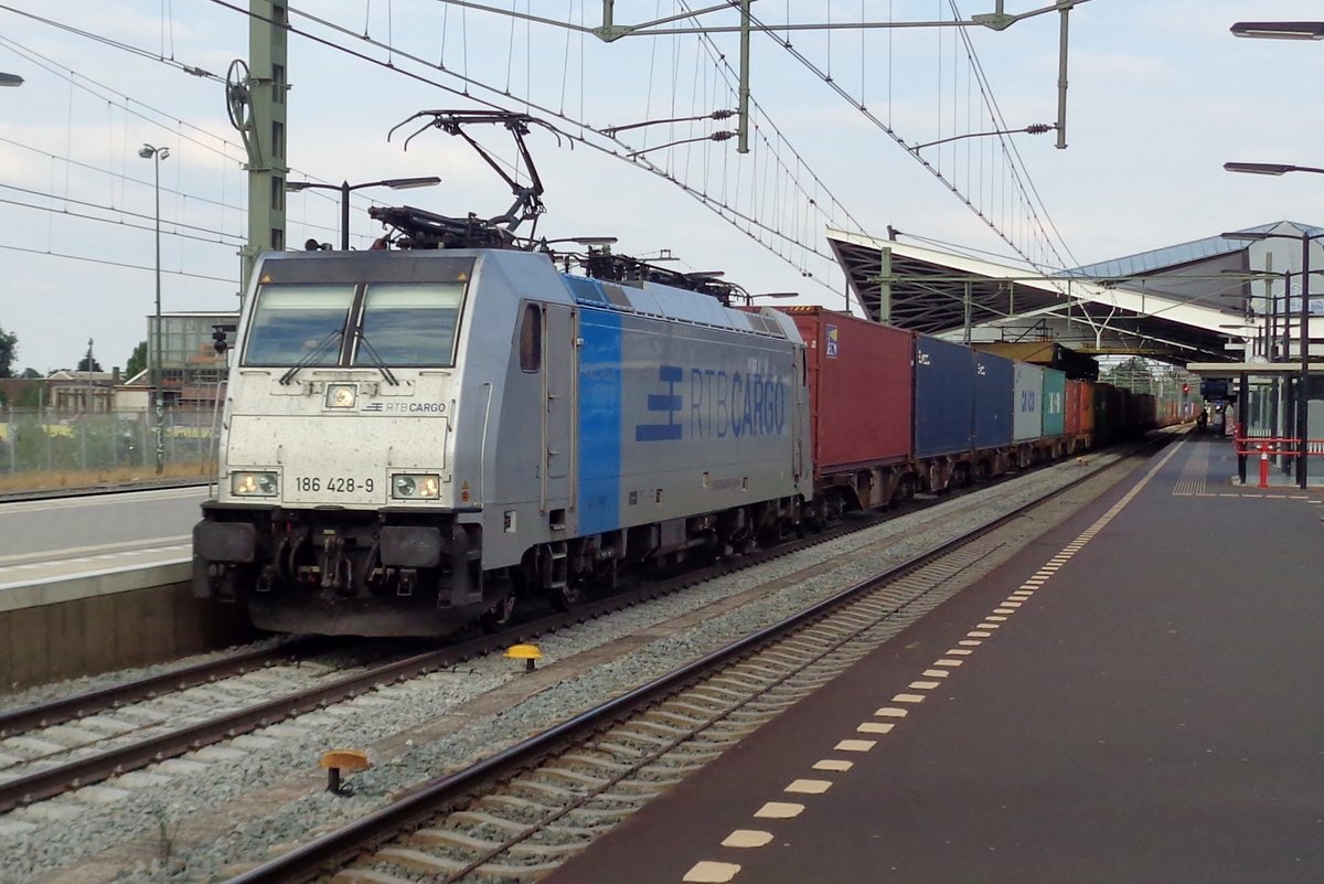 RTB 186 428 durchfahrt am 19 Juli 2018 Tilburg. 