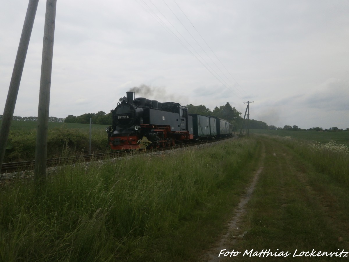 RBB 99 1781 kommend aus Ostseebad Ghren unterwegs nach Lauterbach Mole am 31.5.15