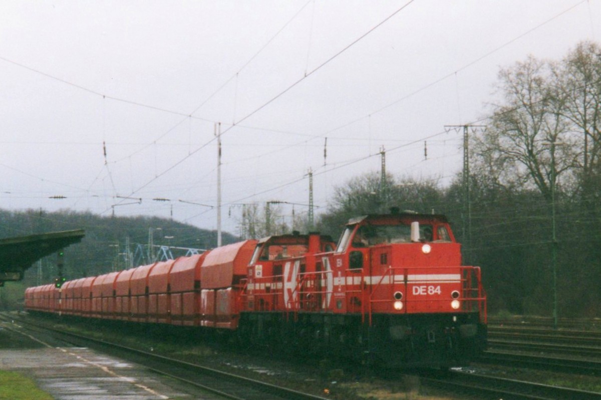 Scanbild von HGK DE84 in Köln West am 13 Februar 2000.