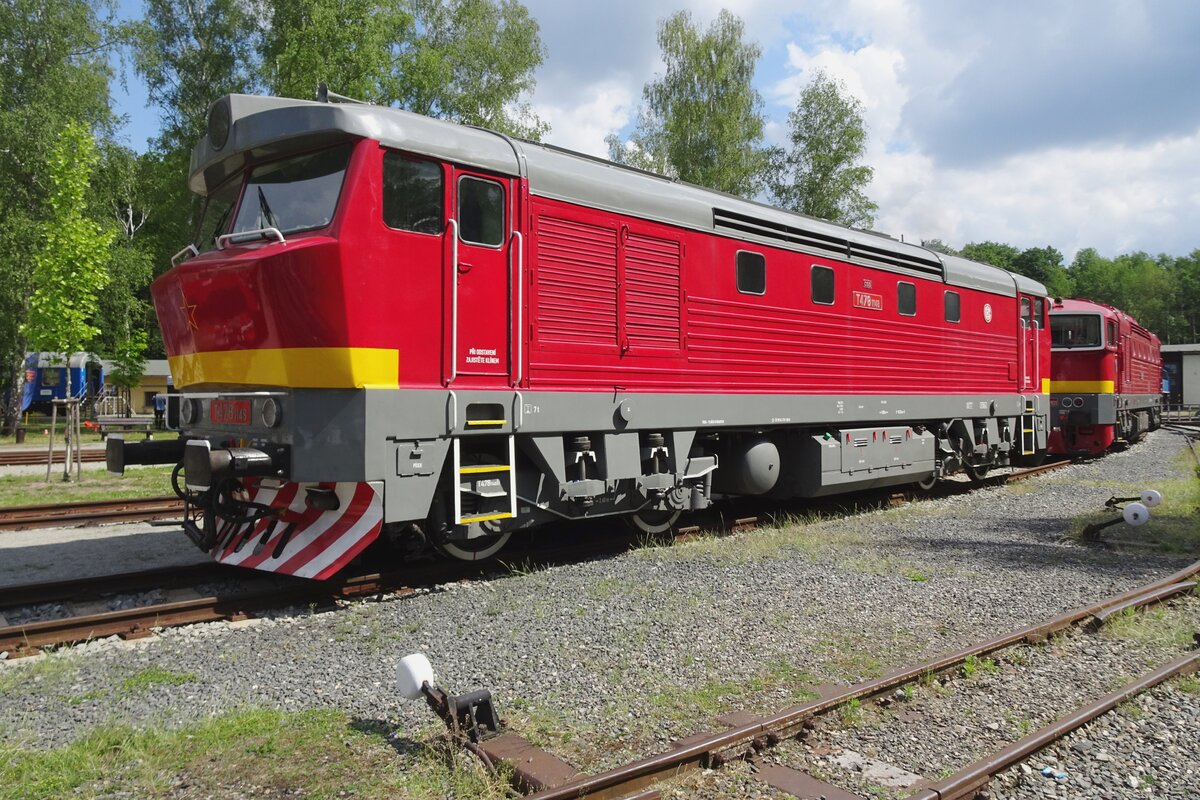 T478-1148 steht am 12 Juni 2022 ins CD Eisenbahnmuseum in Luzna u Rakovnika.