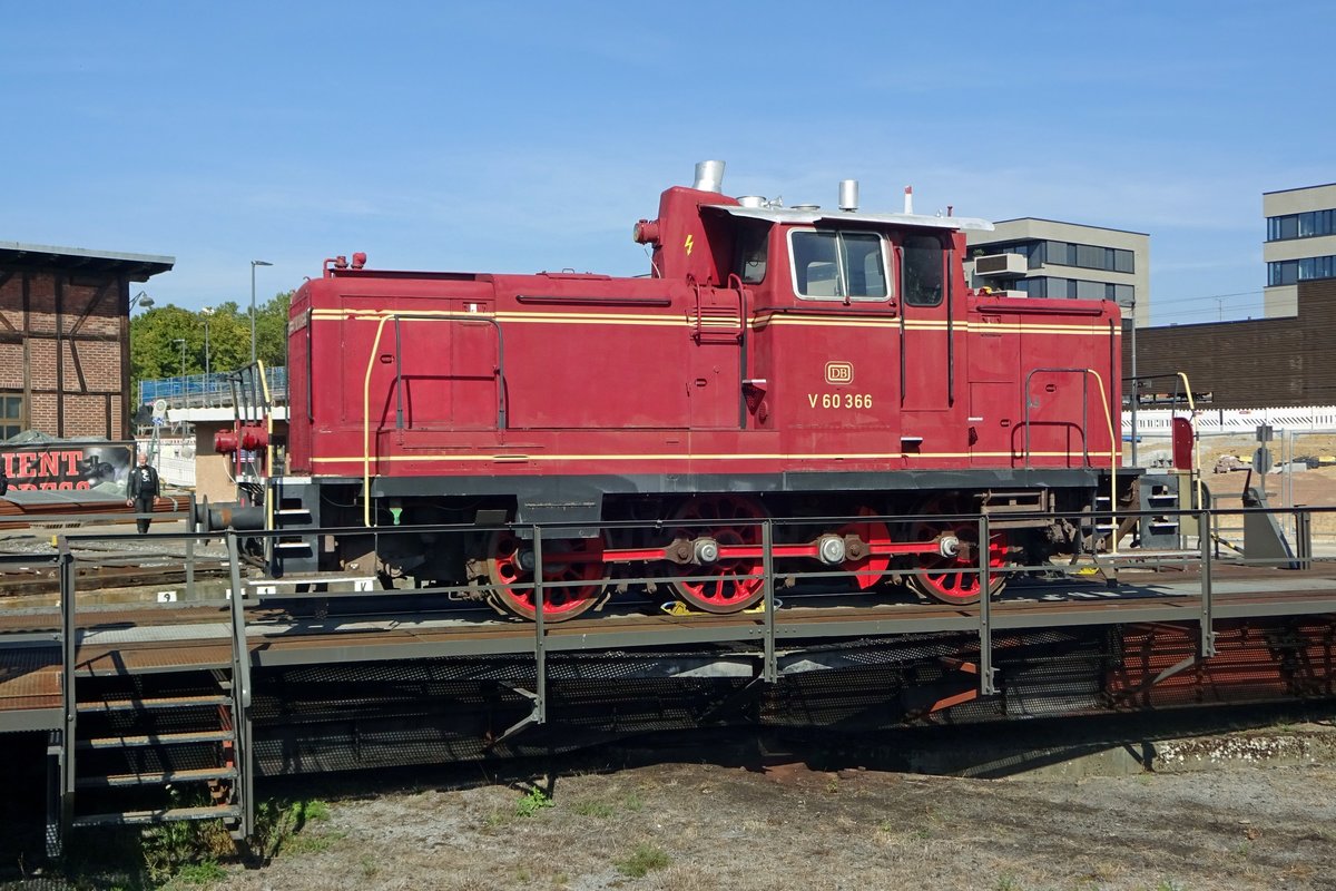 V 60 366 steht am 15 September 2019 ins Süddeutsches Eisenbahnmuseum Heilbronn.