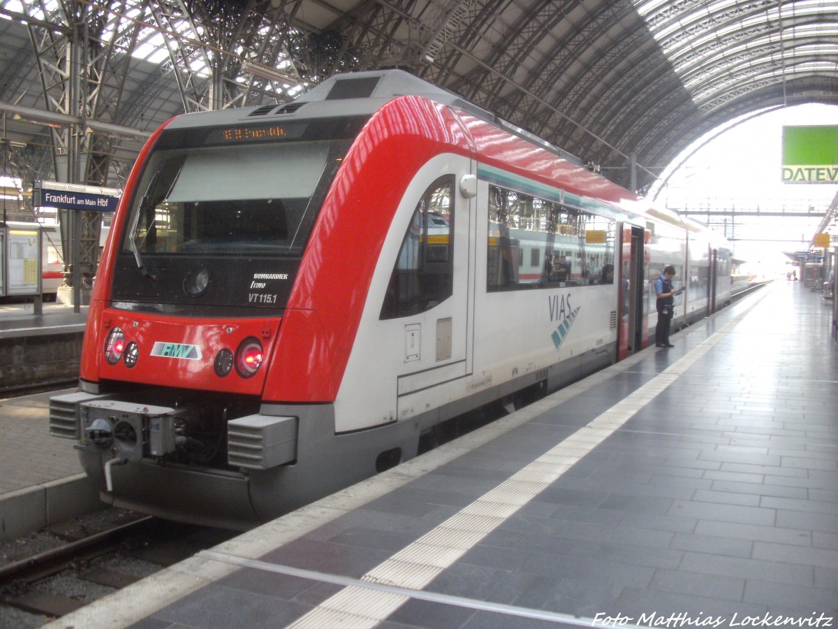 VIAS VT 115.1 im Bahnhof Frankfurt (Main) Hbf am 8.9.14