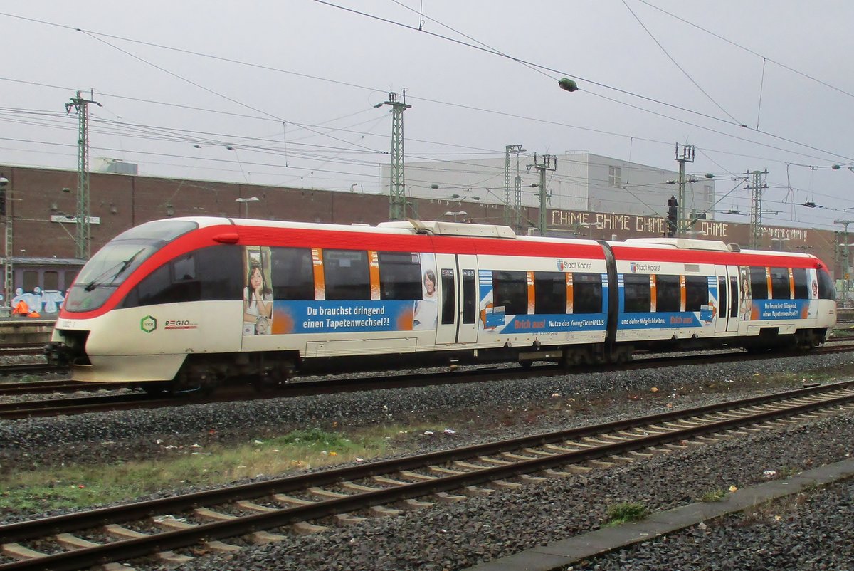 Werbetriebzug 1002-1 verlsst am 30 Jnner 2018 Dsseldorf Hbf.
