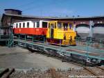 ASF & S-Bahn Beiwagen auf der Drehsacheieb vom Lokschuppen Pomerania in Pasewalk am 4.5.13
