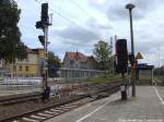 mecklenburg-vorpommern/350263/hhen-unterschied-der-signale-im-bahnhof Hhen unterschied der signale im Bahnhof Waren (Mritz) am 16.6.14
