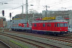Baufahrzeuge/690406/db-701-099-steht-am-20 DB 701 099 steht am 20 Februar 2020 abgestellt in Düsseldorf Hbf.