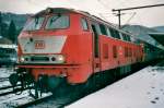 DB 215 098 stand in Boppard am 13 Januari 2000.
