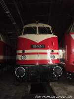 118 141 im Eisenbahnmuseum Chemnitz-Hilbersdorf am 12.11.15