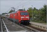 Die DB 101 135-2 erreicht mit ihrem IC nach Ostseebad Binz Ribnitz Dammgarten West.