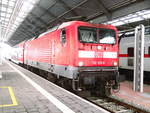 BR 112/603552/112-125-steht-als-re30-mit 112 125 steht als RE30 mit ziel Magdeburg Hbf im Bahnhof Halle/Saale Hbf am 7.3.18
