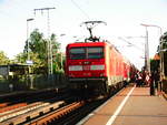 112 101 verlässt alss RE5 mit ziel Elsterwerda den Bahnhof Doberlug-Kirchhain am 20.5.18