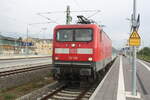 BR 112/784111/112-166-bei-der-bereitstellung-der 112 166 bei der Bereitstellung der etwas sehr kurzen RB25 Ersatzgarnitur im Bahnhof Halle/Saale Hbf am 1.6.22