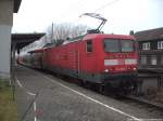 114 003-7 als RE5 mit ziel Holzdorf (Elster) im Bahnhof Stralsund Rgendamm am 3.12.13