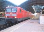 114 017 im Bahnhof Halle (Saale) Hbf am 19.2.16