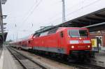 BR 120/271265/120-204-auf-dem-hanse-express-in 120 204 auf dem Hanse-Express in Rostock Hauptbahnhof!
