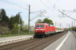 BR 120/783194/120-125-mit-dem-messzug-bei 120 125 mit dem Messzug bei der Durchfahrt in Zberitz am 29.4.22